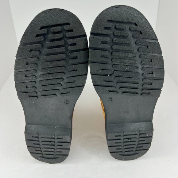 Womens Brown Lace Up Faux Suede Ankle Flats Round Toe Size 10 Combat Boots - Picture 8 of 9